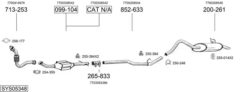 BOSAL SYS05348