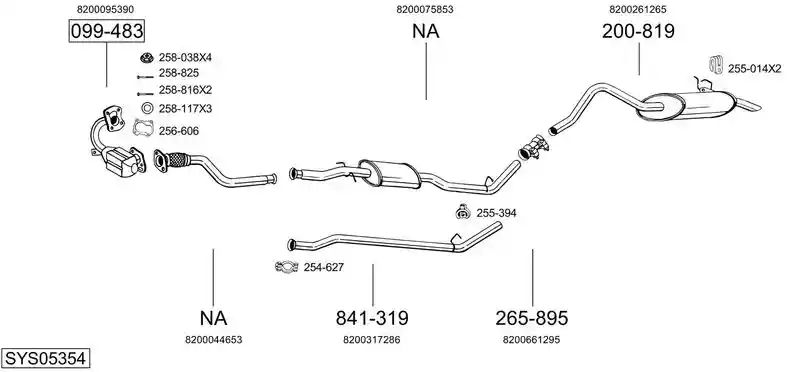 BOSAL SYS05354