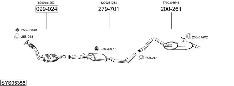 BOSAL SYS05355