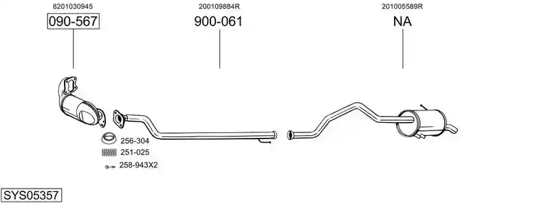 BOSAL SYS05357