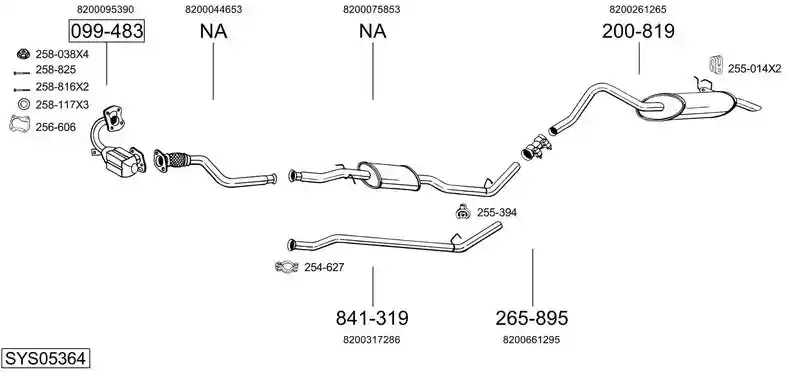 BOSAL SYS05364