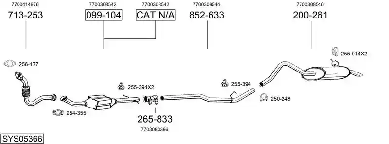 BOSAL SYS05366