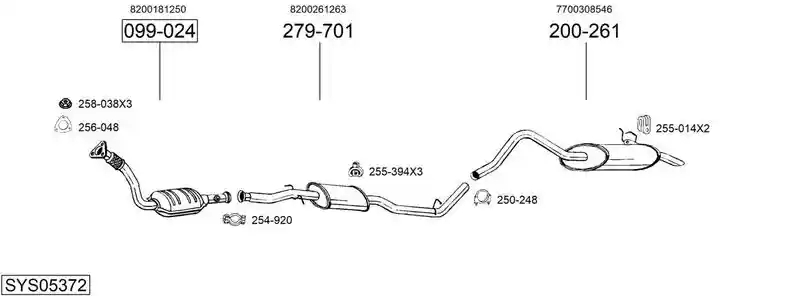 BOSAL SYS05372