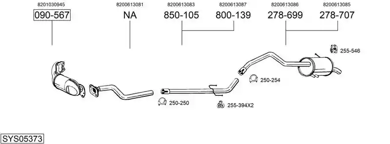 BOSAL SYS05373