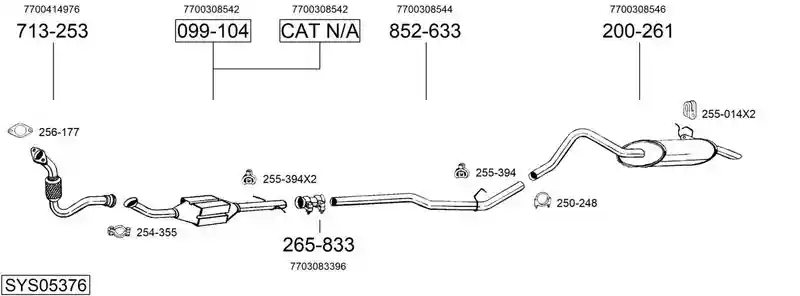 BOSAL SYS05376