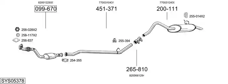 BOSAL SYS05378
