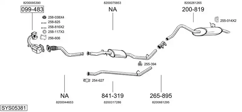 BOSAL SYS05381