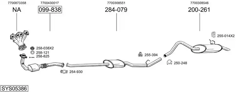 BOSAL SYS05386