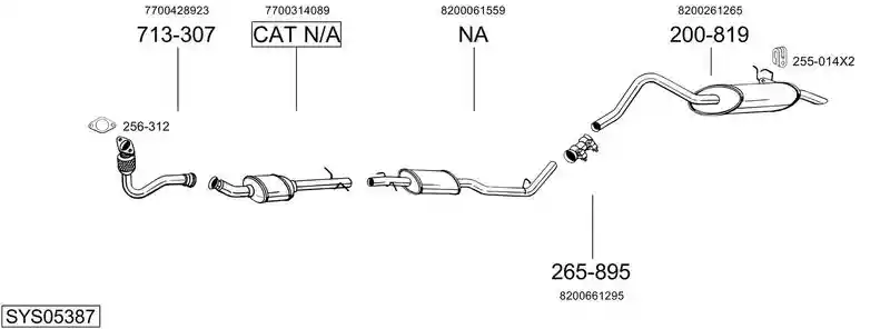 BOSAL SYS05387