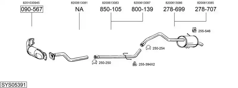 BOSAL SYS05391