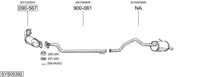 BOSAL SYS05392