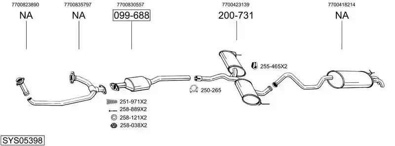 BOSAL SYS05398