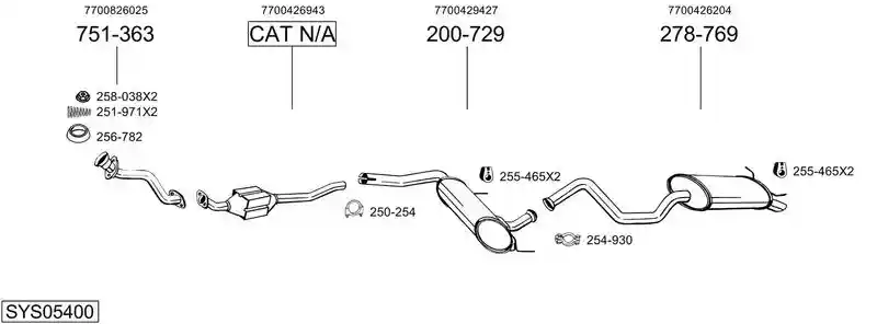BOSAL SYS05400