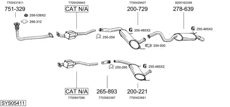 BOSAL SYS05411