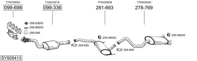 BOSAL SYS05413