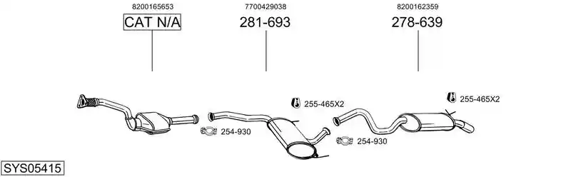 BOSAL SYS05415
