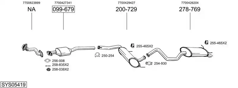 BOSAL SYS05419