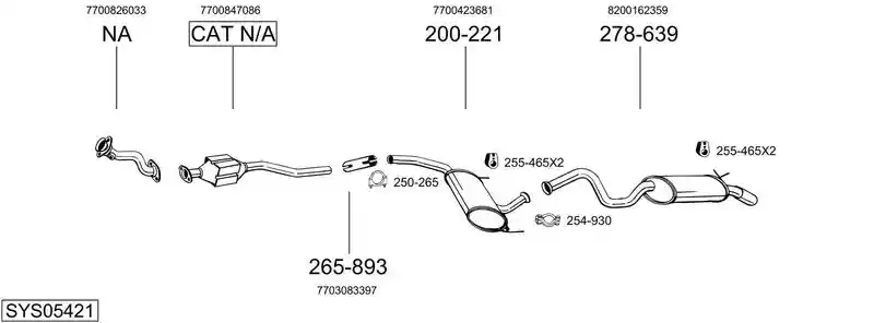 BOSAL SYS05421