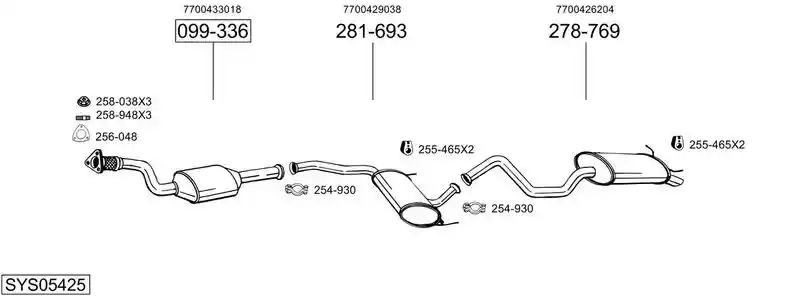BOSAL SYS05425