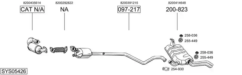 BOSAL SYS05426 BOSAL SYS05426