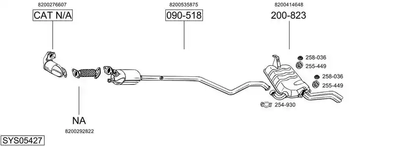 BOSAL SYS05427 BOSAL SYS05427