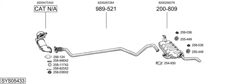 BOSAL SYS05433