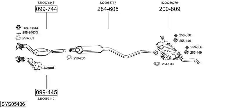 BOSAL SYS05436