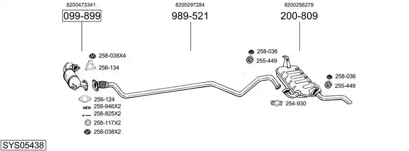 BOSAL SYS05438