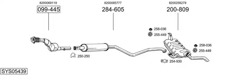 BOSAL SYS05439