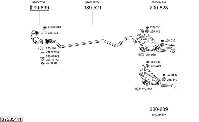 BOSAL SYS05441 BOSAL SYS05441