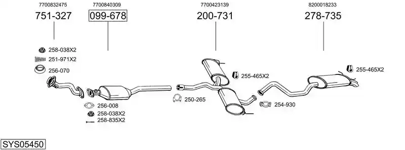 BOSAL SYS05450