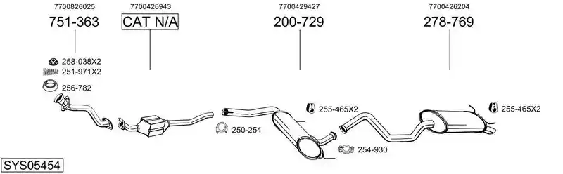 BOSAL SYS05454