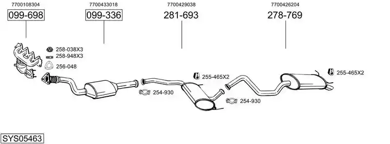 BOSAL SYS05463