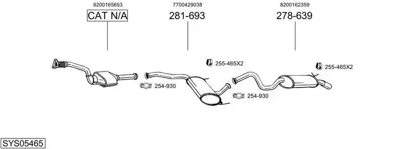 BOSAL SYS05465