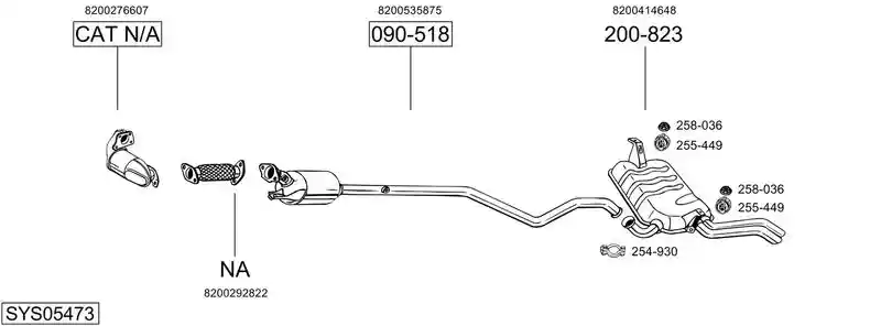BOSAL SYS05473