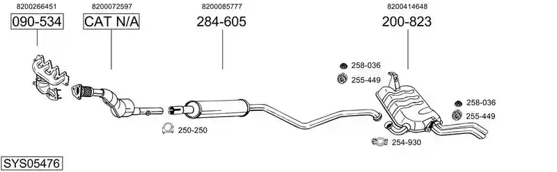 BOSAL SYS05476