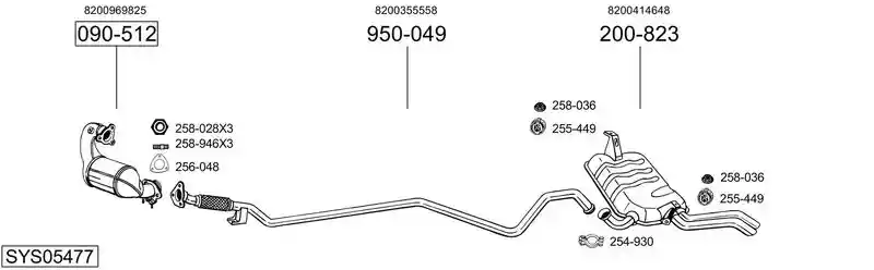 BOSAL SYS05477