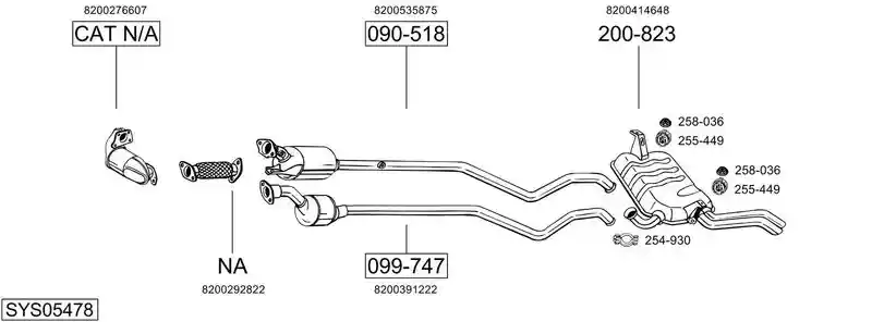 BOSAL SYS05478