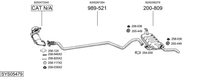 BOSAL SYS05479