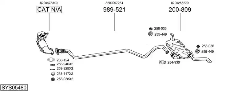 BOSAL SYS05480