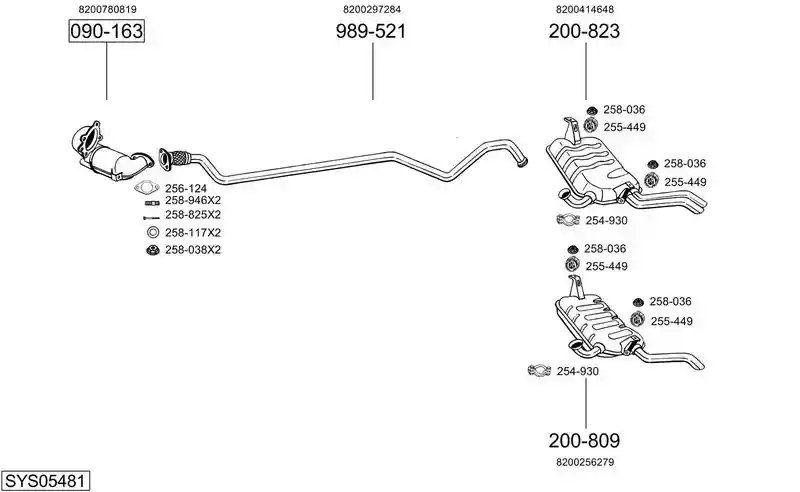 BOSAL SYS05481