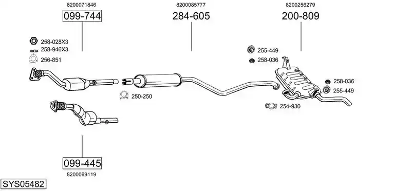 BOSAL SYS05482
