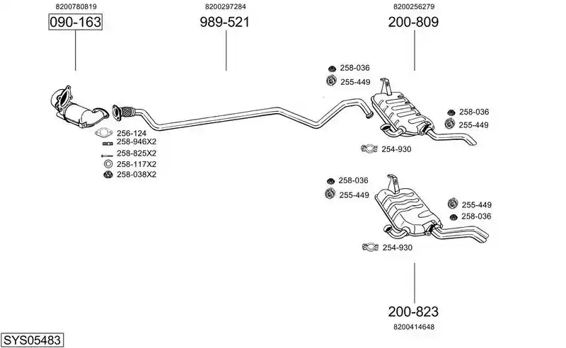 BOSAL SYS05483