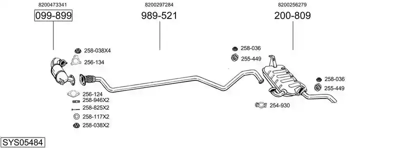 BOSAL SYS05484