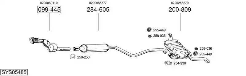 BOSAL SYS05485