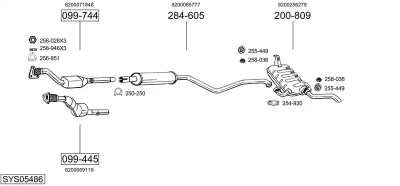BOSAL SYS05486