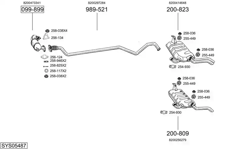 BOSAL SYS05487