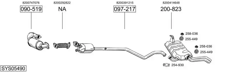 BOSAL SYS05490