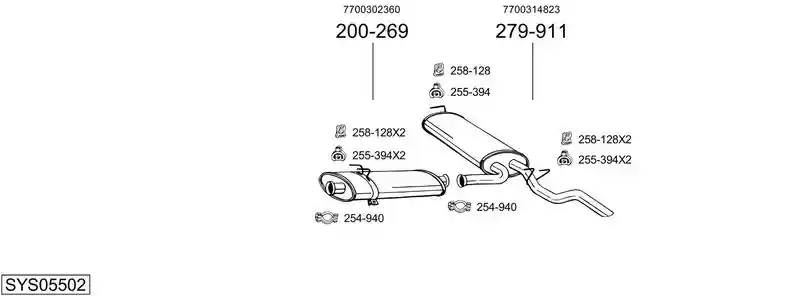 BOSAL SYS05502