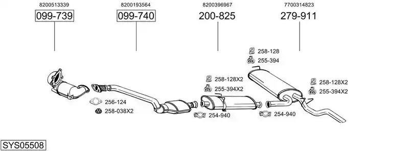 BOSAL SYS05508